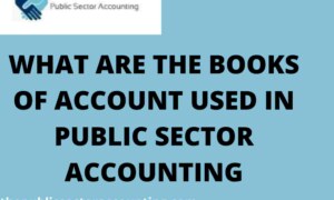 WHAT ARE THE BOOKS OF ACCOUNT USED IN PUBLIC SECTOR ACCOUNTING